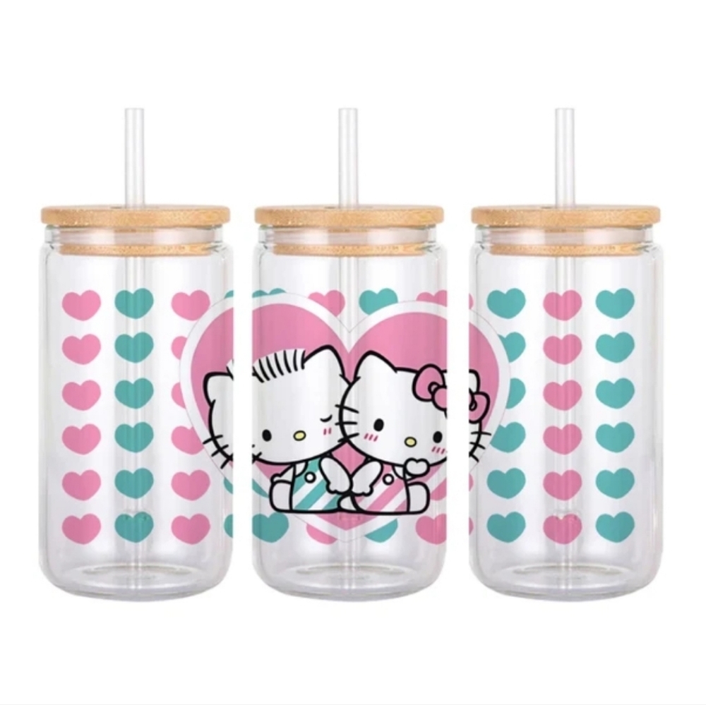 Dear Daniel & Hello Kitty Glass Can Cup